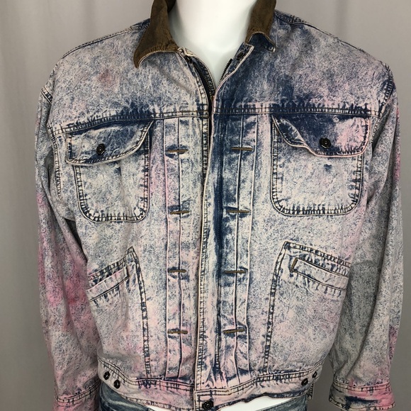 Mirage Vintage Acid Wash Denim Jacket - Picture 4 of 10